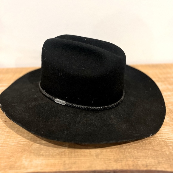 resistol Other - Resistol Texas made 100% wool black cowboy hat EUC